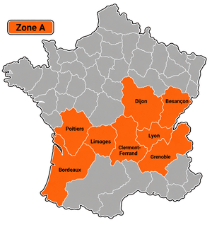 Carte ZONE A